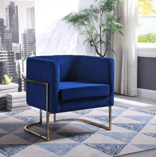 Striking Metal Accent Chair