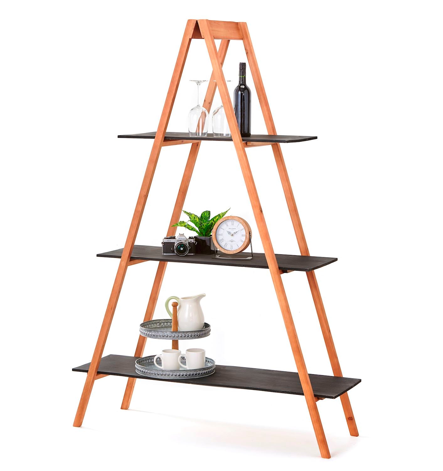 Ladder Design 3-Tier Shelf